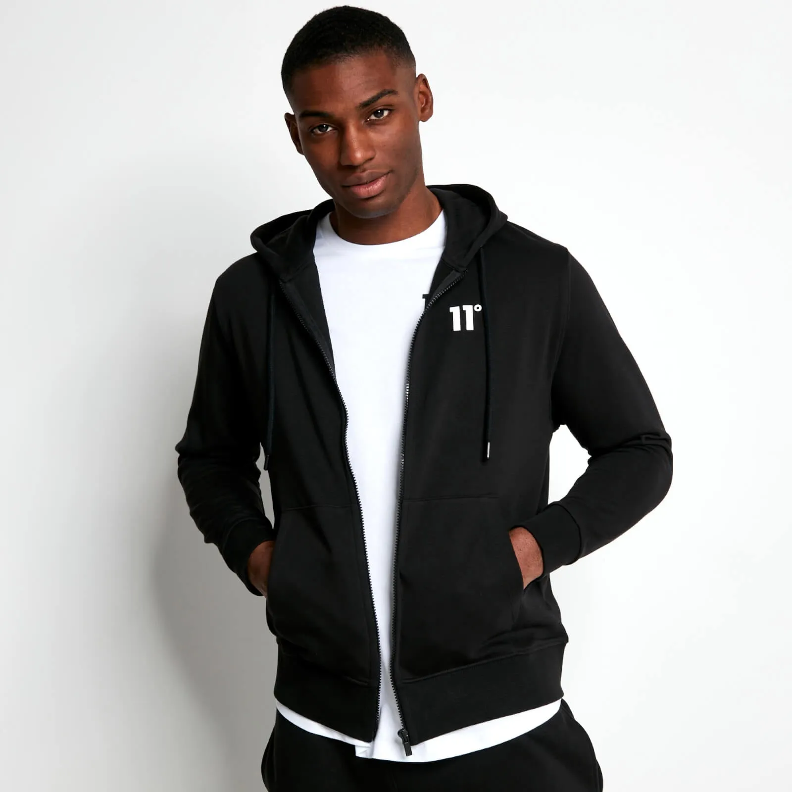 11 Degrees Core Full Zip Hoodie - Black