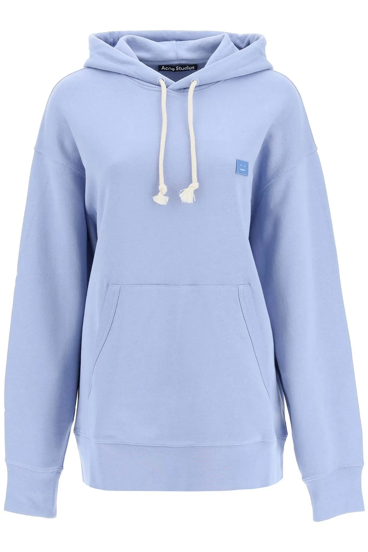 Acne Studios Face Patch Logo Drawstring Hoodie