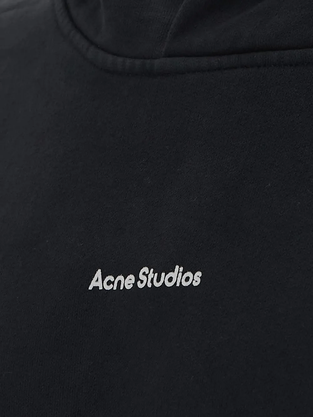 Acne Studios Logo Printed Long-Sleeved Hoodie