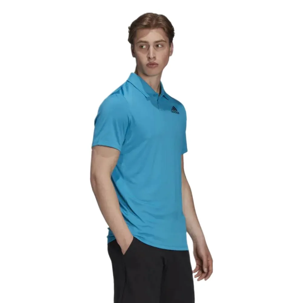 Adidas Men's Club Polo Shirt (Sonic Aqua/Black)