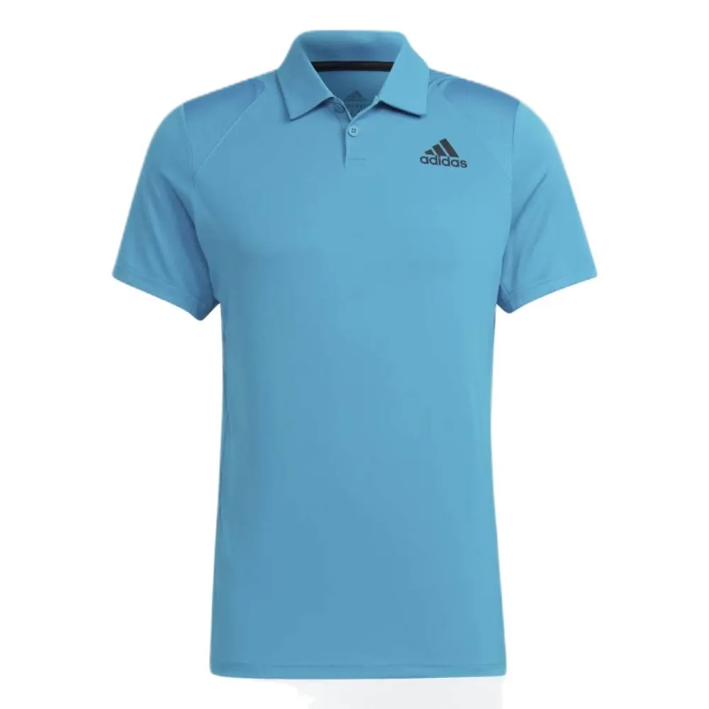 Adidas Men's Club Polo Shirt (Sonic Aqua/Black)