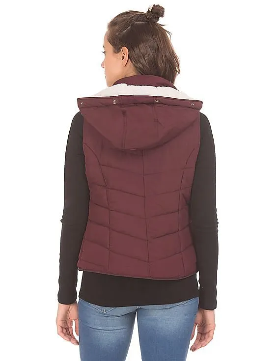 Aeropostale Hooded Padded Gilet Jacket