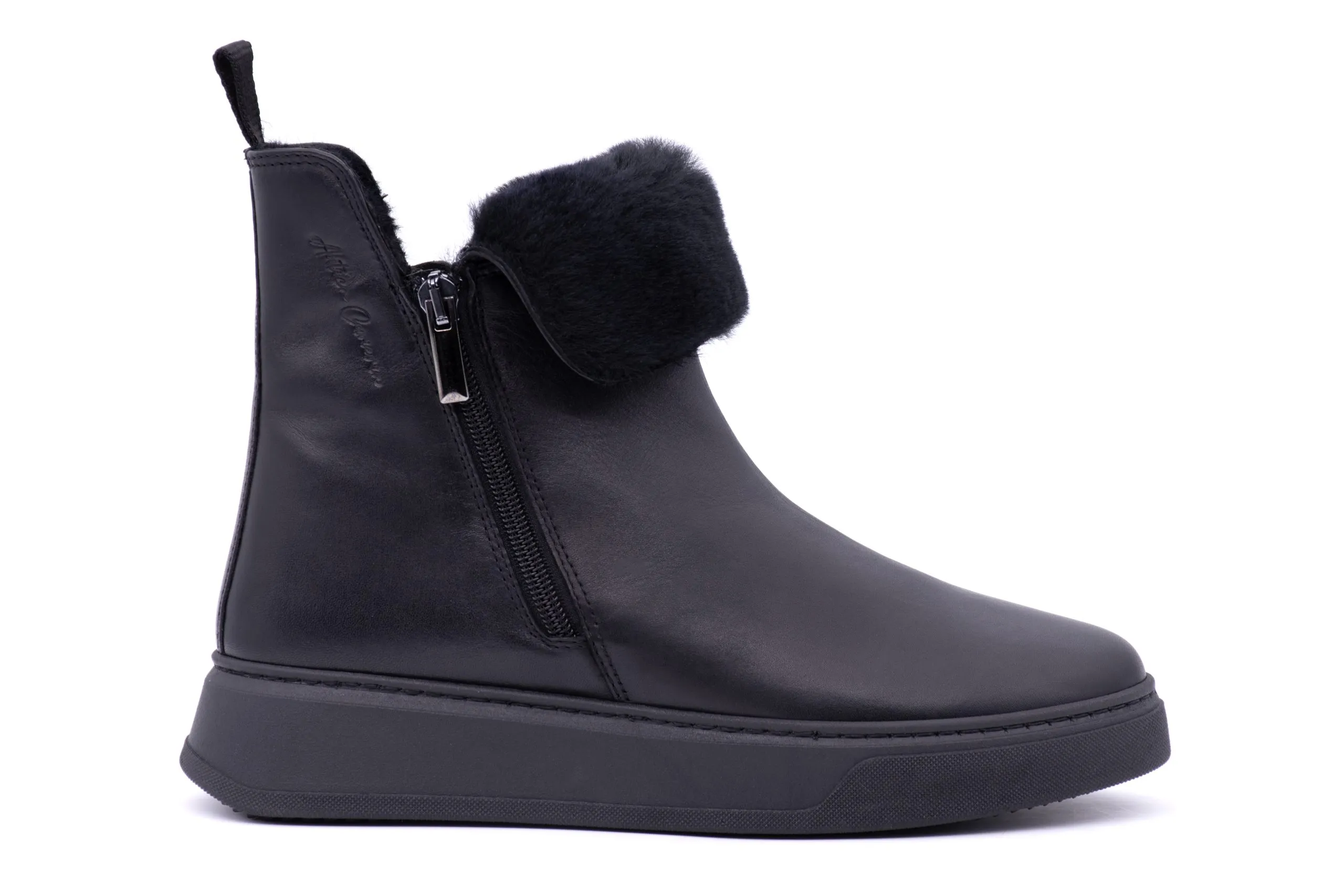 Ankle Boots in Pelle e Shearling