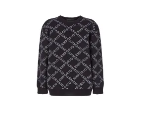 Armani Junior Diagonal Logo Pull Over Sweater