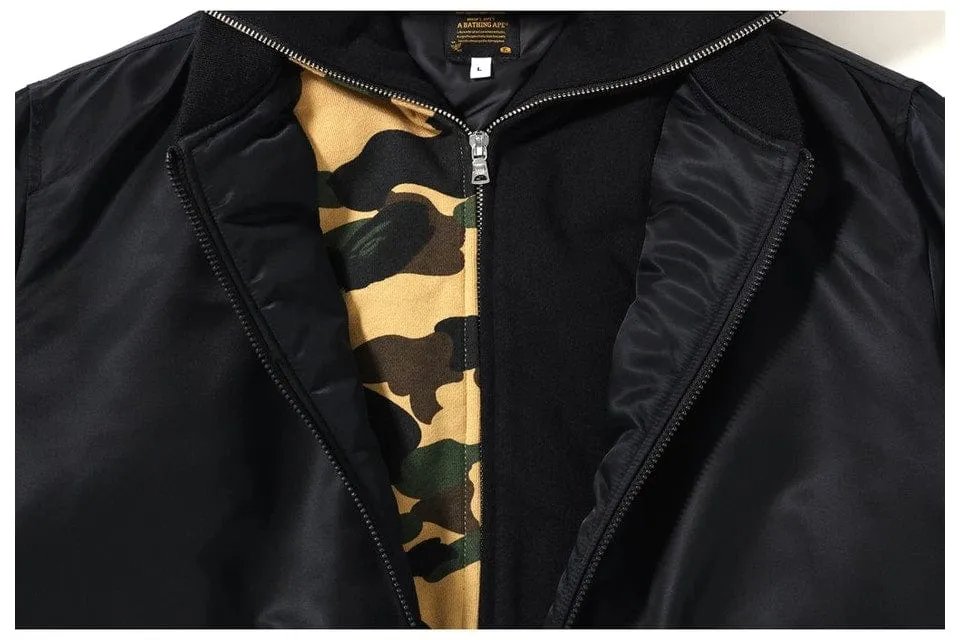 BAPE 1ST CAMO SHARK HOODIE JACKET BLACK