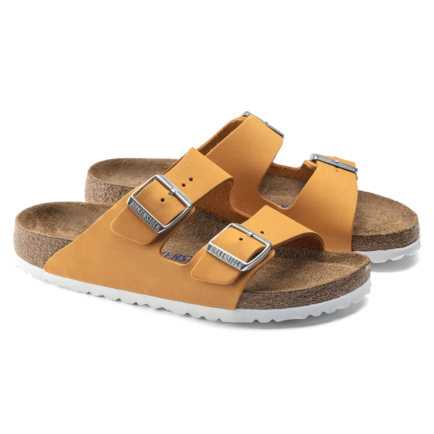 Birkenstock Arizona Soft Footbed- Apricot Nubuck Leather