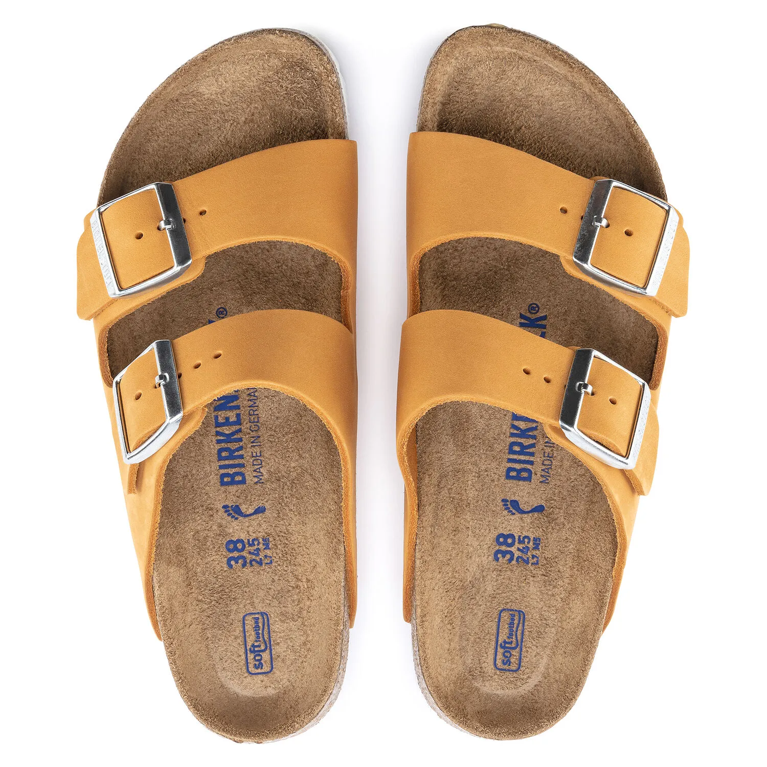 Birkenstock Arizona Soft Footbed- Apricot Nubuck Leather