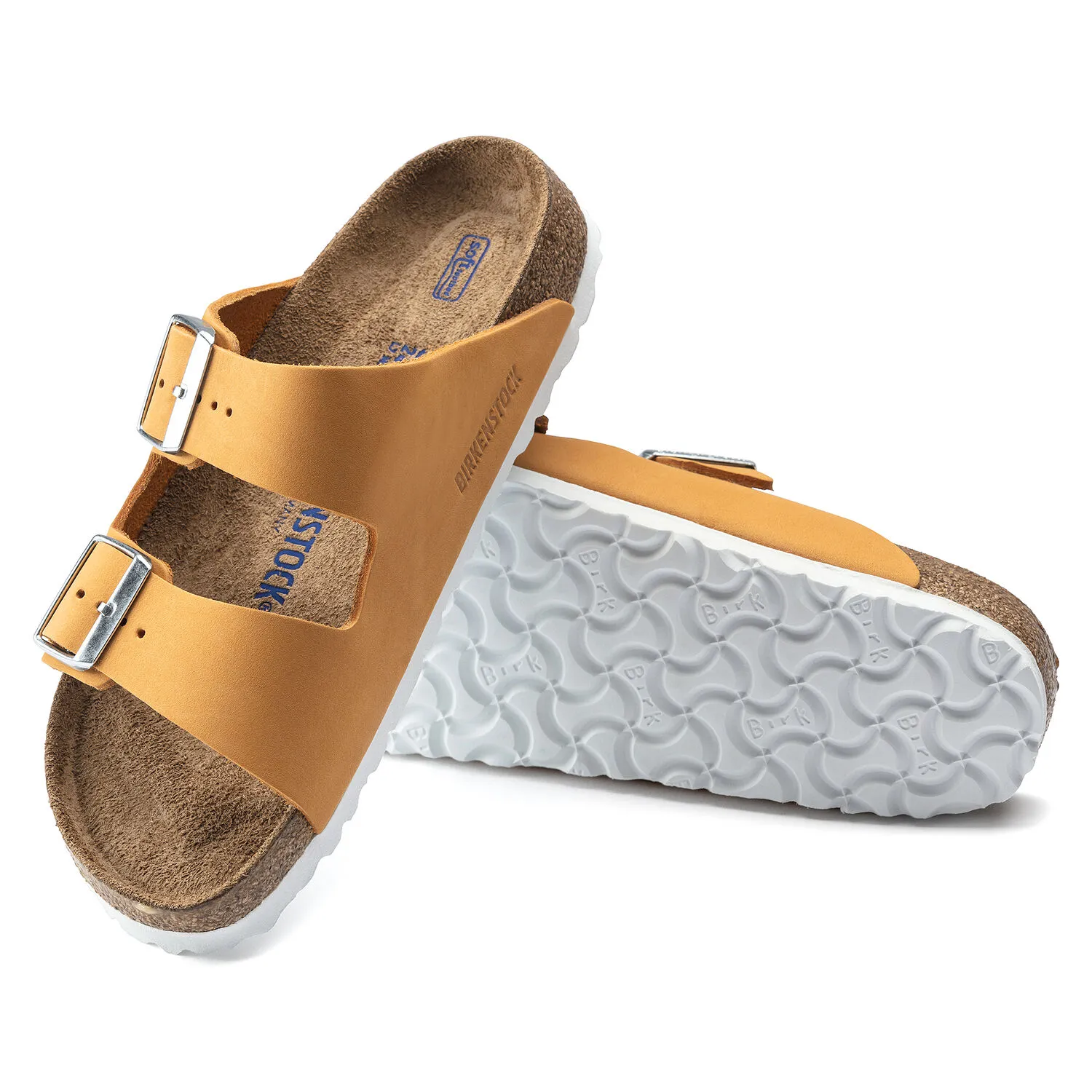 Birkenstock Arizona Soft Footbed- Apricot Nubuck Leather