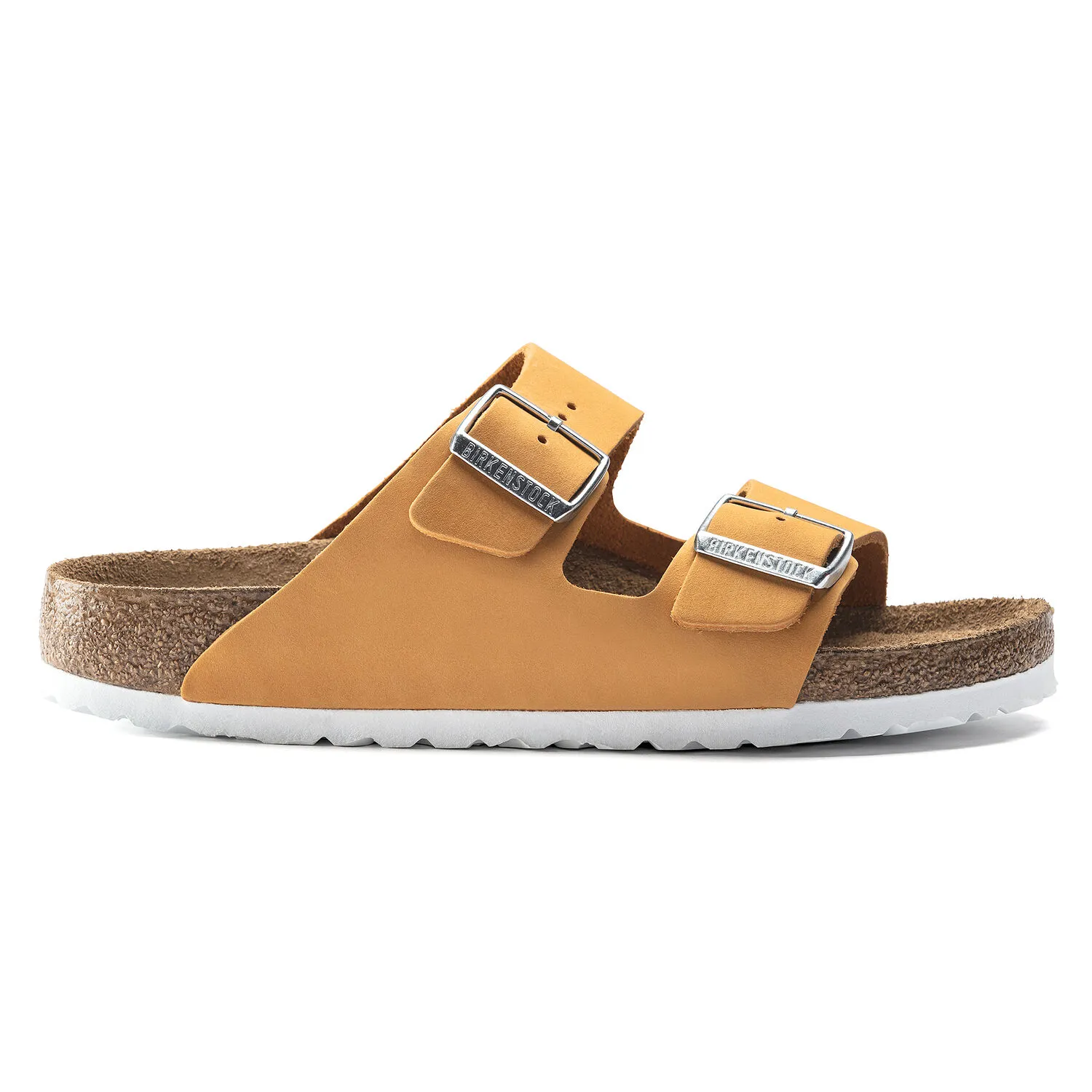 Birkenstock Arizona Soft Footbed- Apricot Nubuck Leather