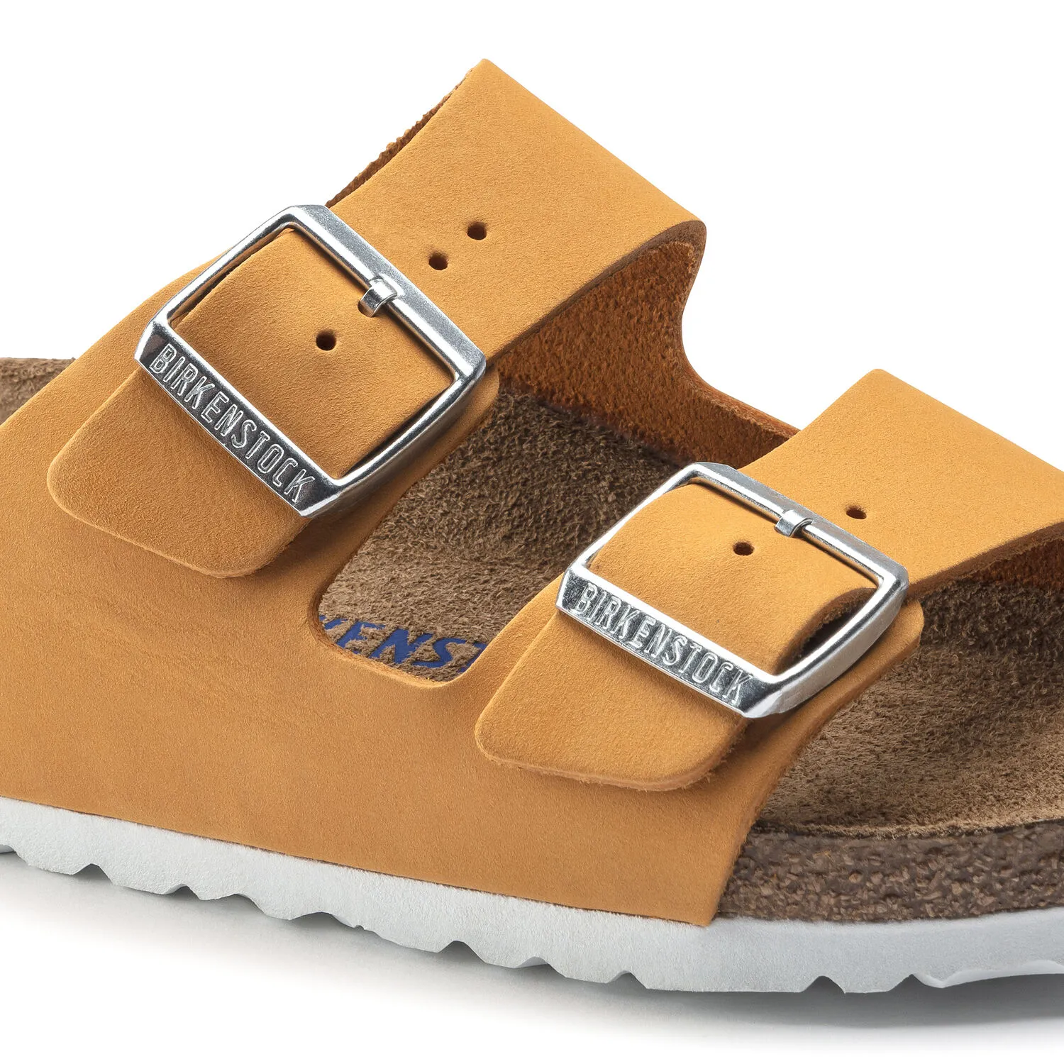 Birkenstock Arizona Soft Footbed- Apricot Nubuck Leather