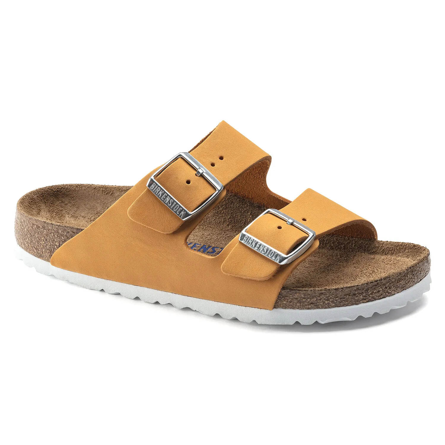 Birkenstock Arizona Soft Footbed- Apricot Nubuck Leather