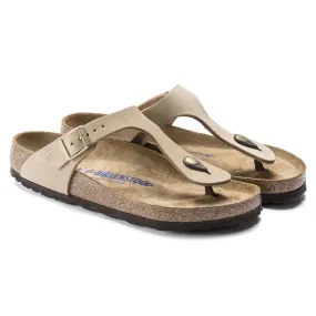 Birkenstock Gizeh Soft Footbed- Sandcastle Nubuck Leather