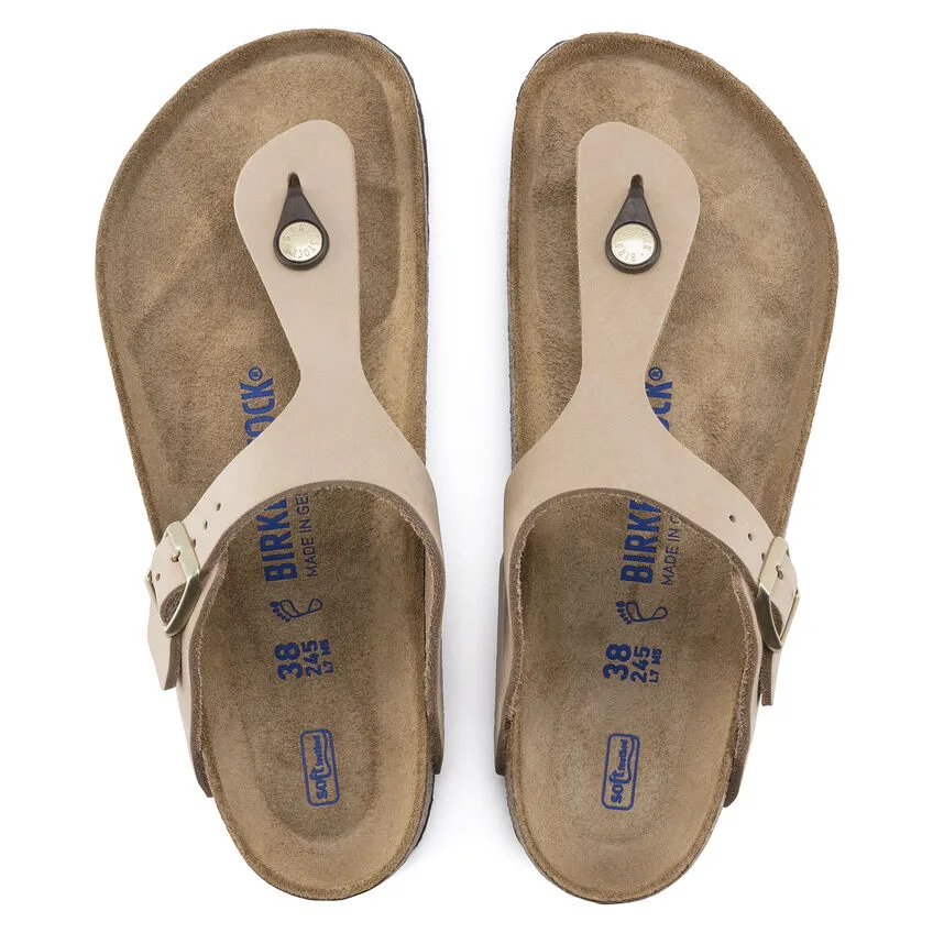 Birkenstock Gizeh Soft Footbed- Sandcastle Nubuck Leather