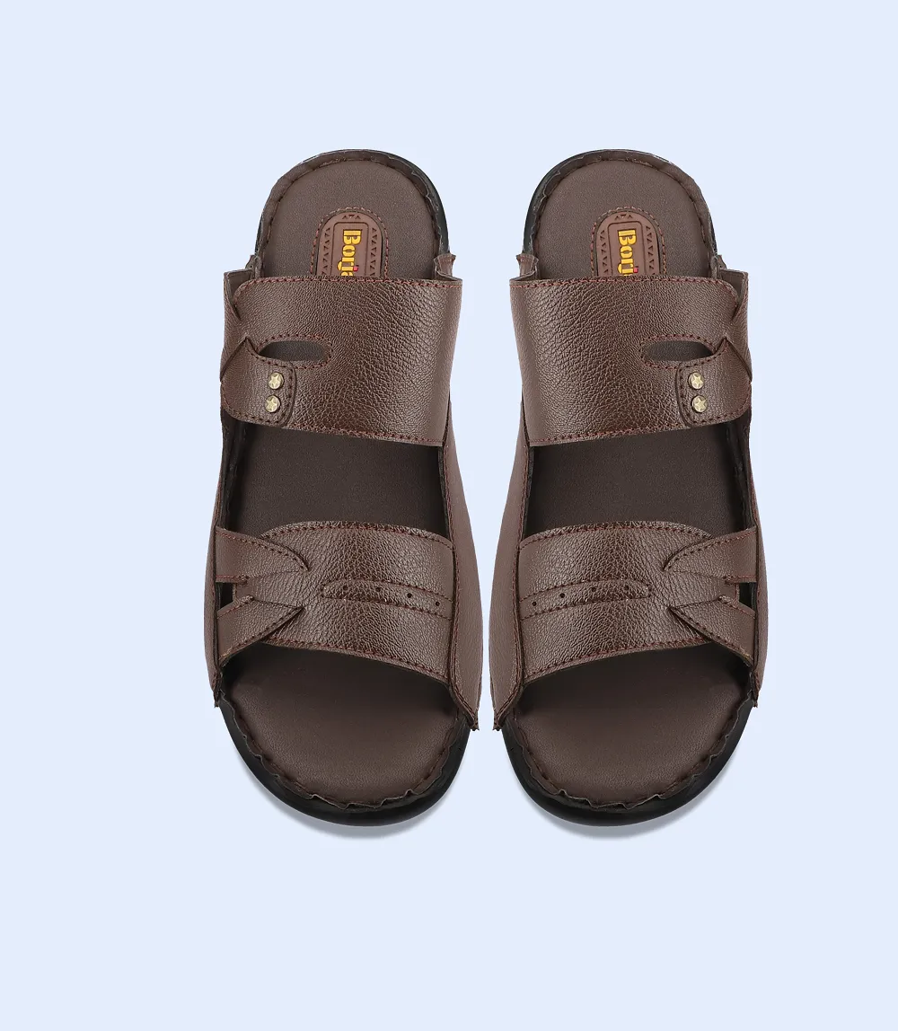 BM0760-BROWN-Men Slipper