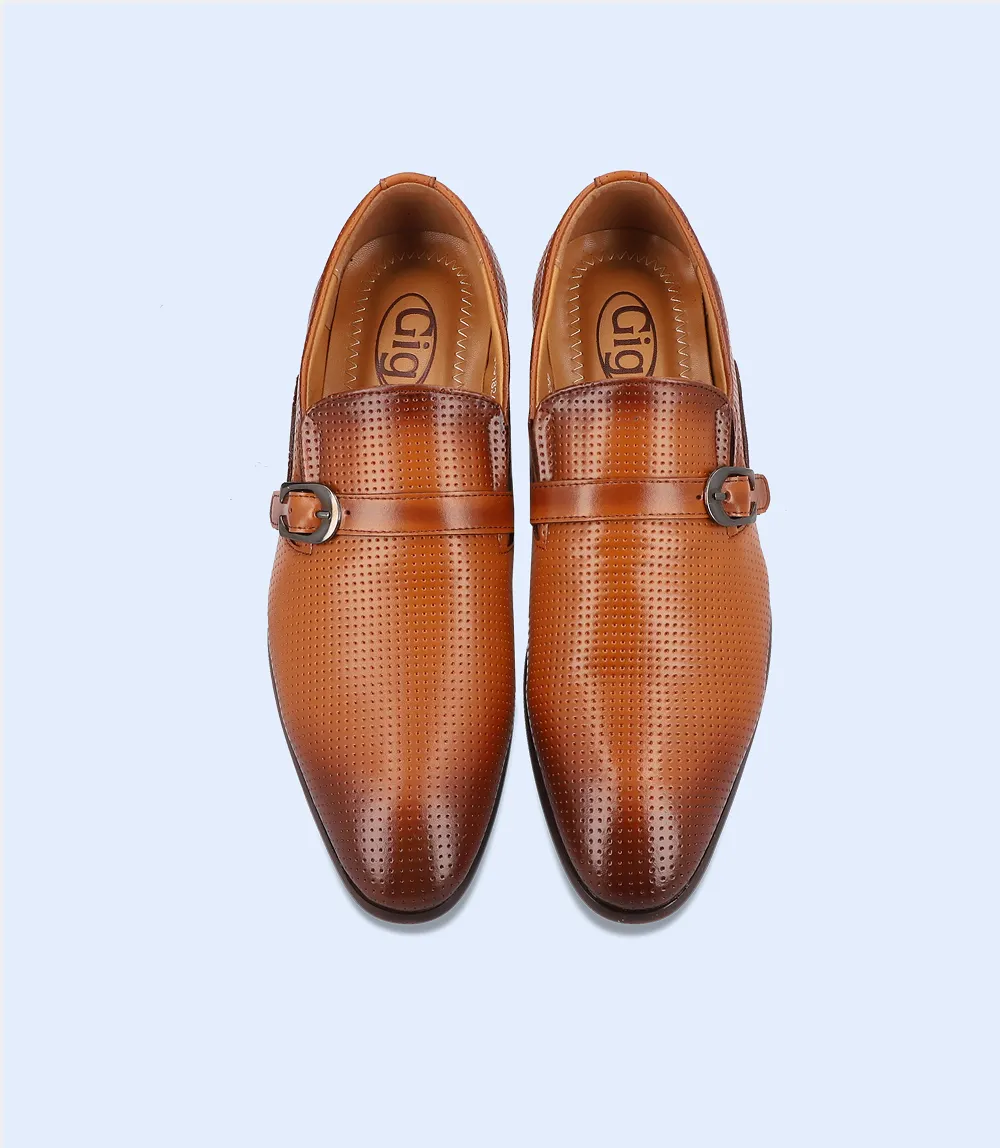 BM4126-TAN-Men Formal Slip-on's