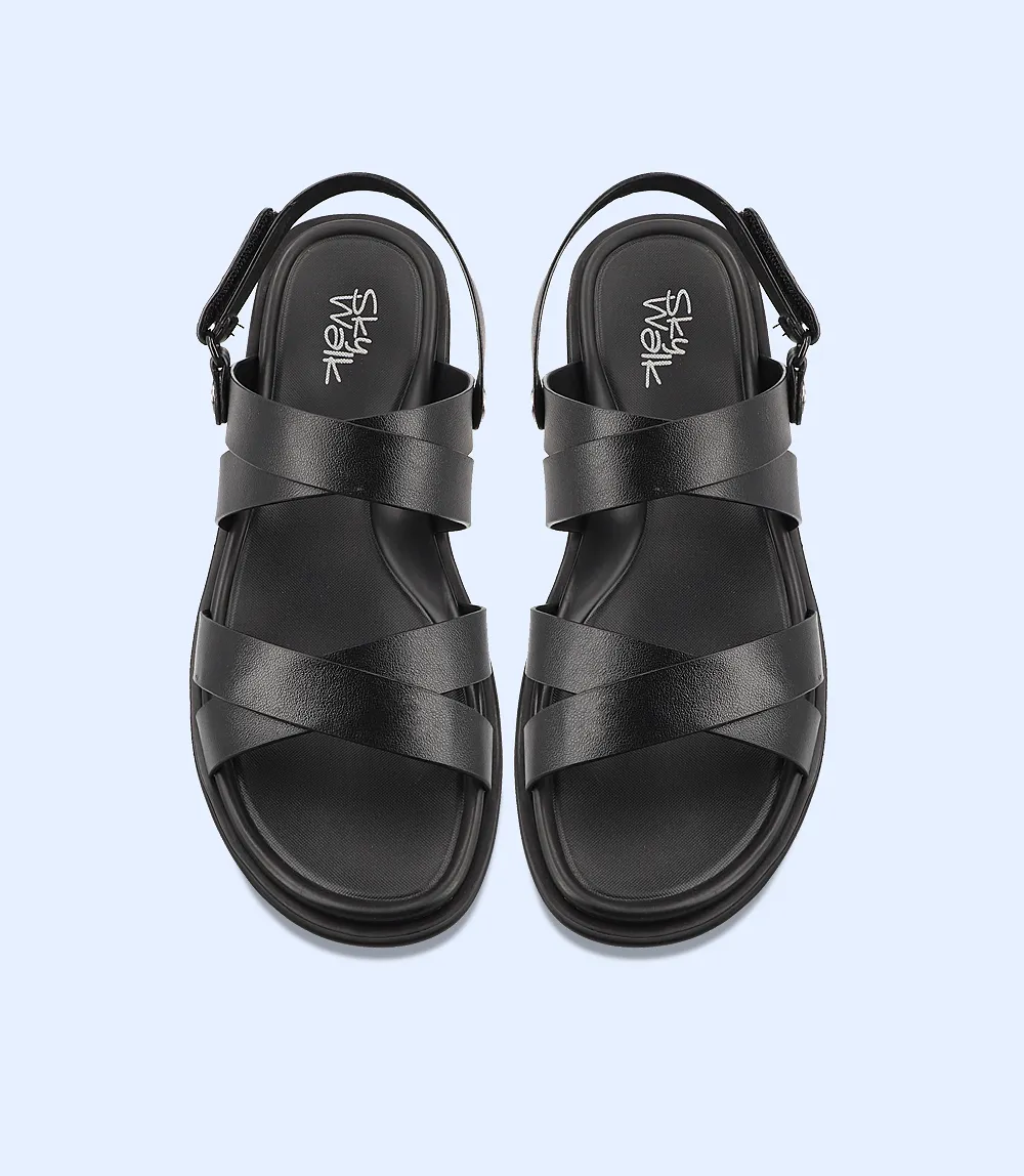 BM4443-BLACK-Men Comfort Sandal