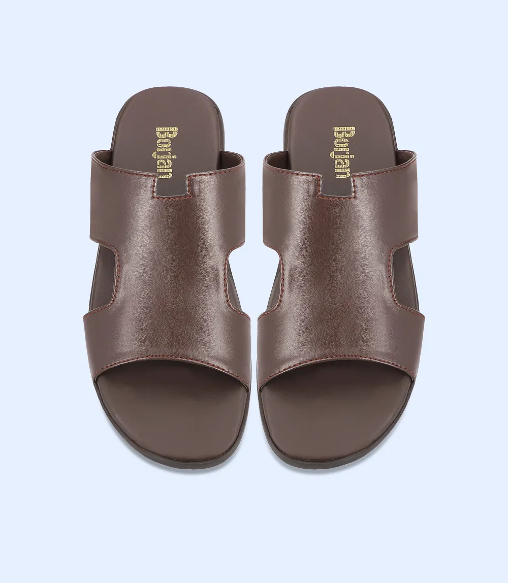 BM4580-BROWN-Men Slipper