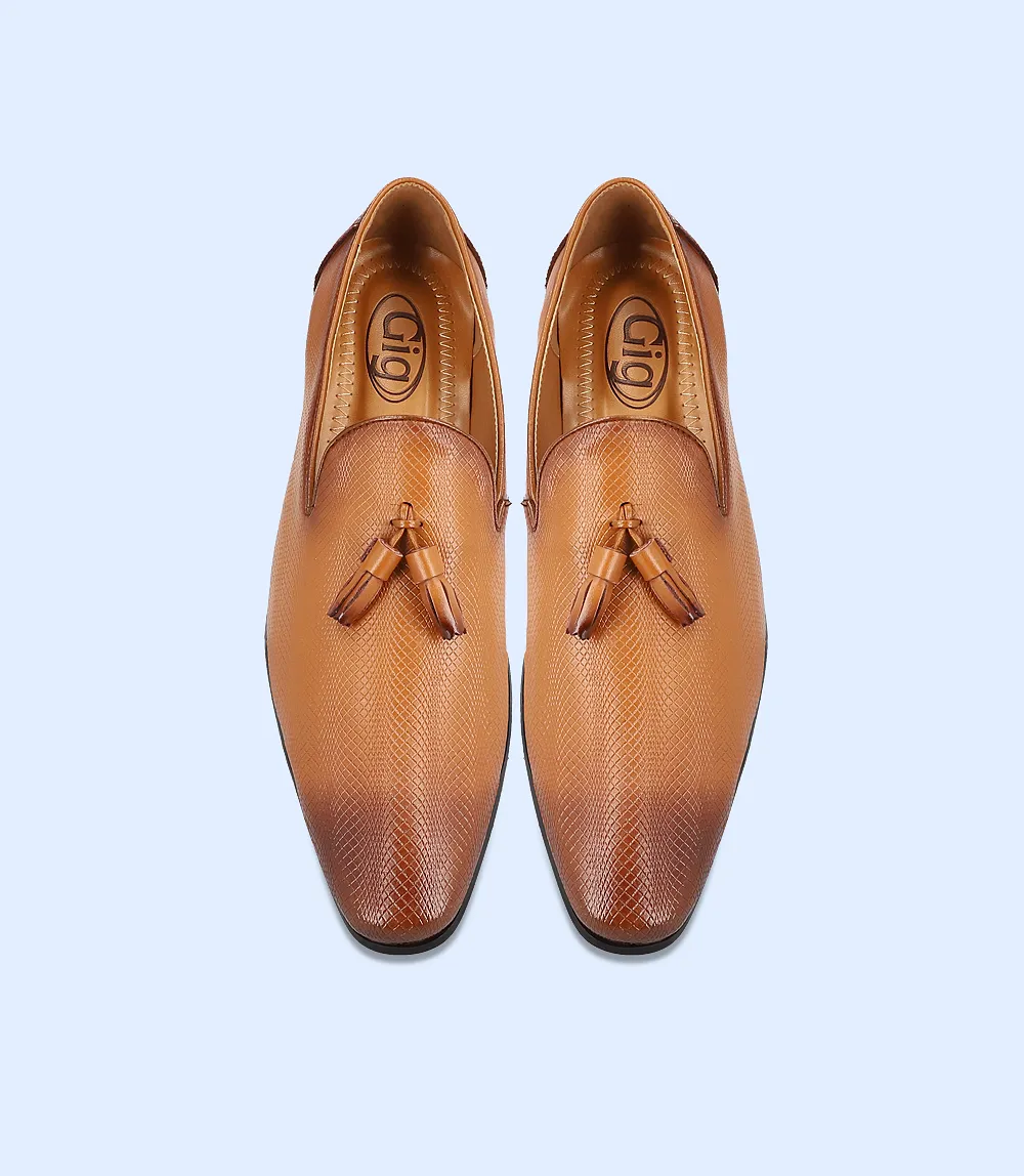 BM5054-TAN-Men Formal Slip-on's