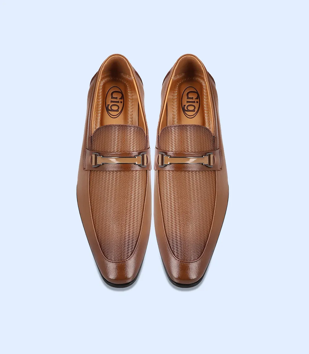 BM5057-KHAKI-Men Formal Slip-on's