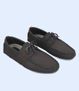 BM5222-BLACK-Men Driving Moccasins