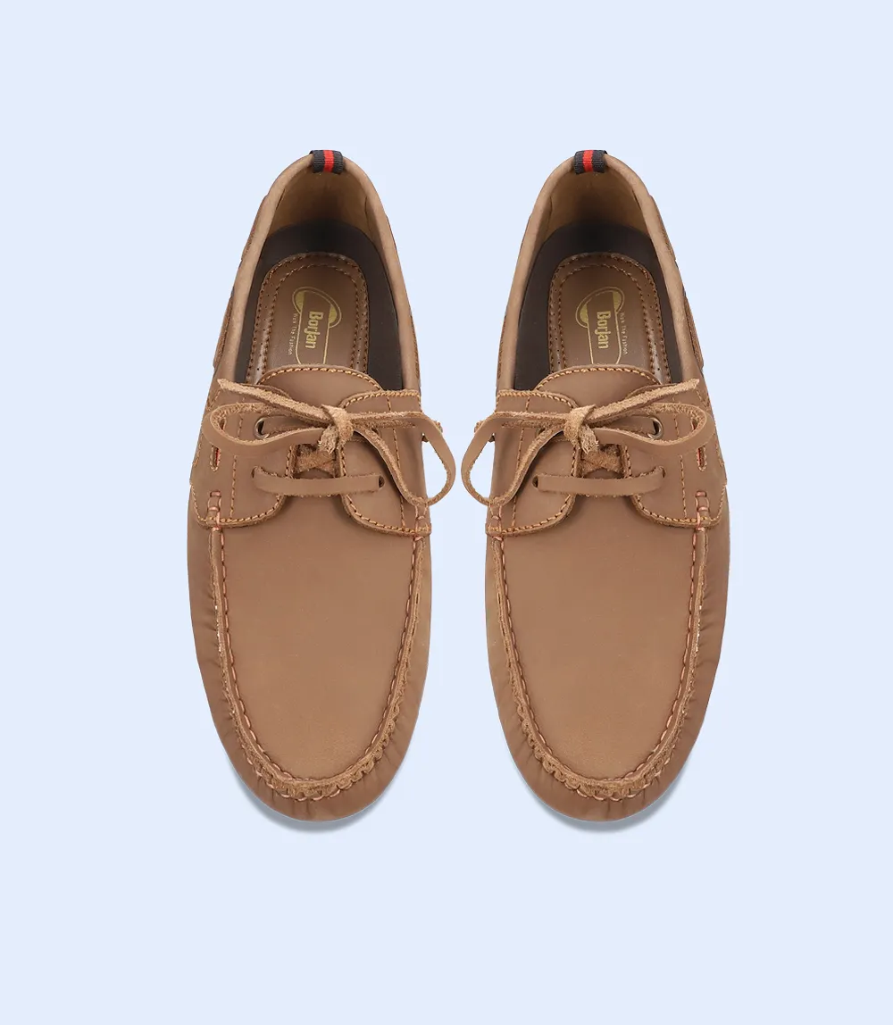 BM5222-BROWN-Men Driving Moccasins