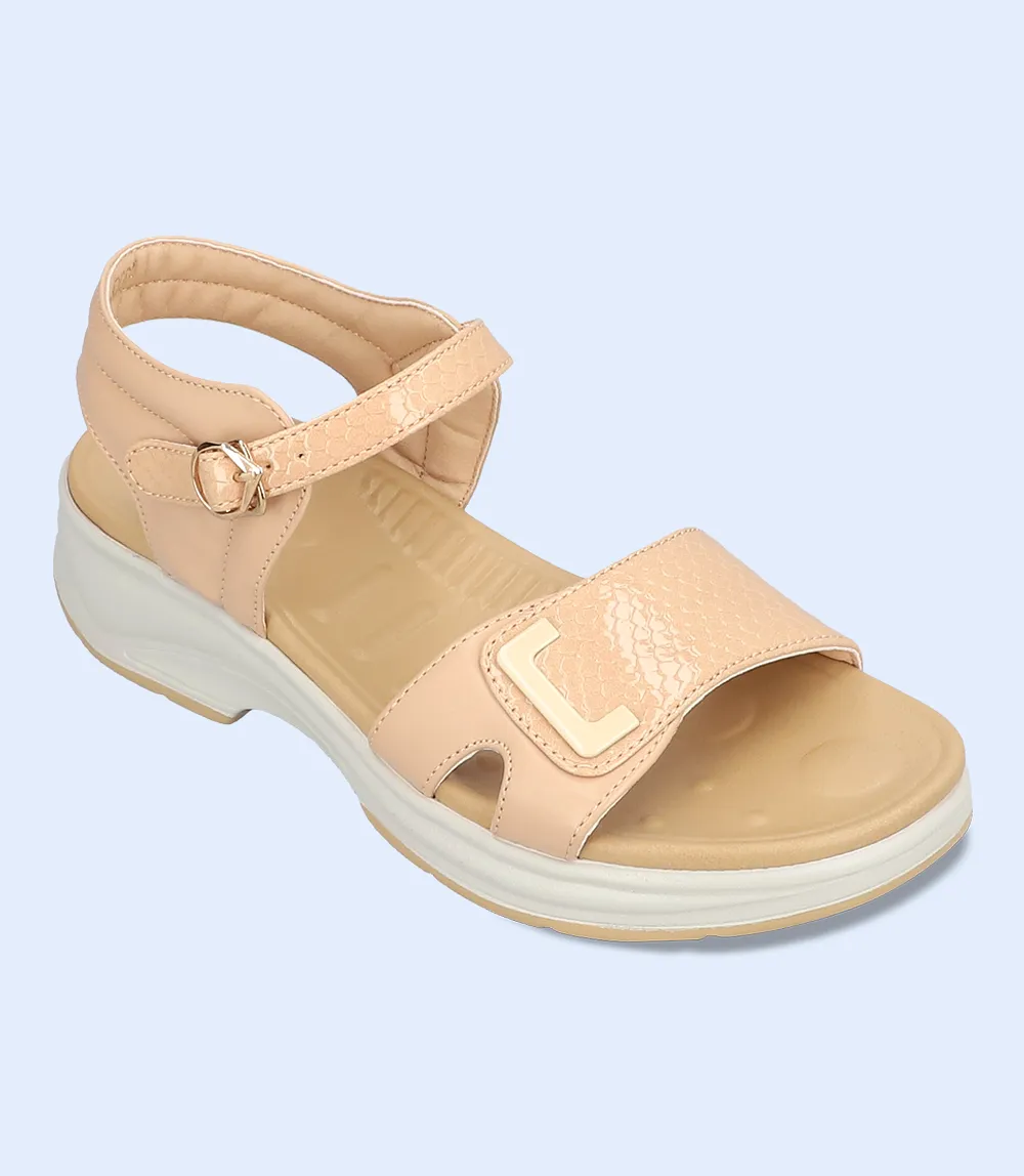 BW7356-BEIGE-Women Comfort Sandal