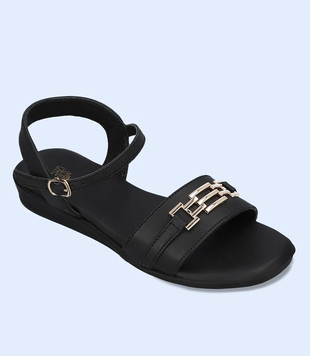 BW7535-BLACK-Women Comfort Sandal