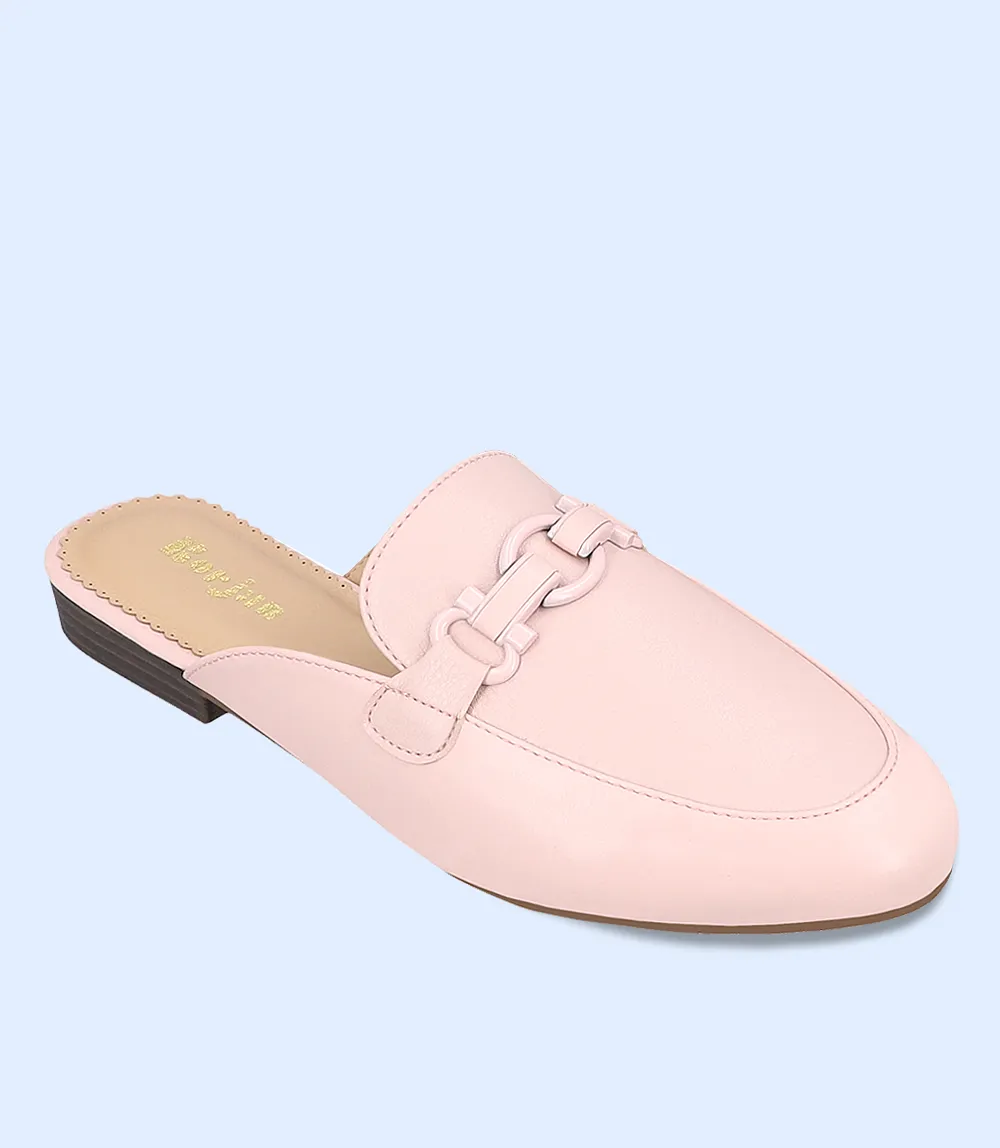 BW8160-TEA PINK-Women Casual Mules