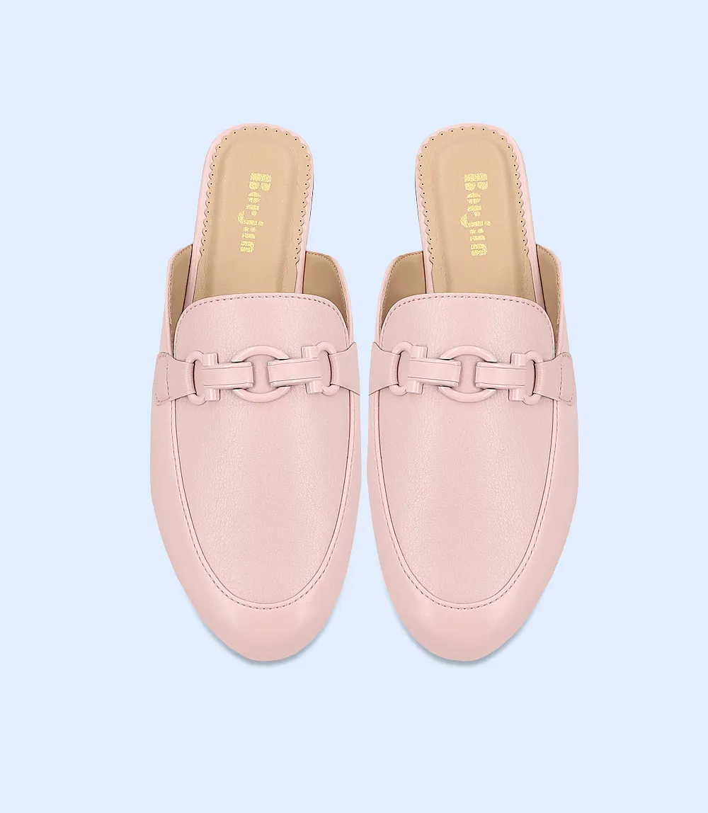 BW8160-TEA PINK-Women Casual Mules