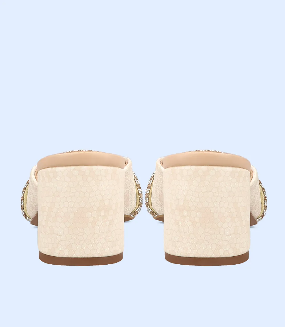 BW8171-BEIGE-Women Casual Mules