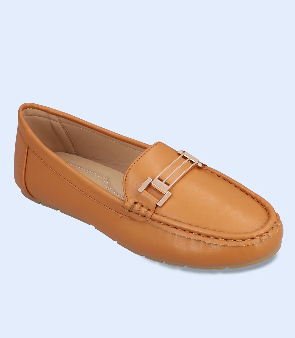 BW8460-TAN-Women Casual Moccasins