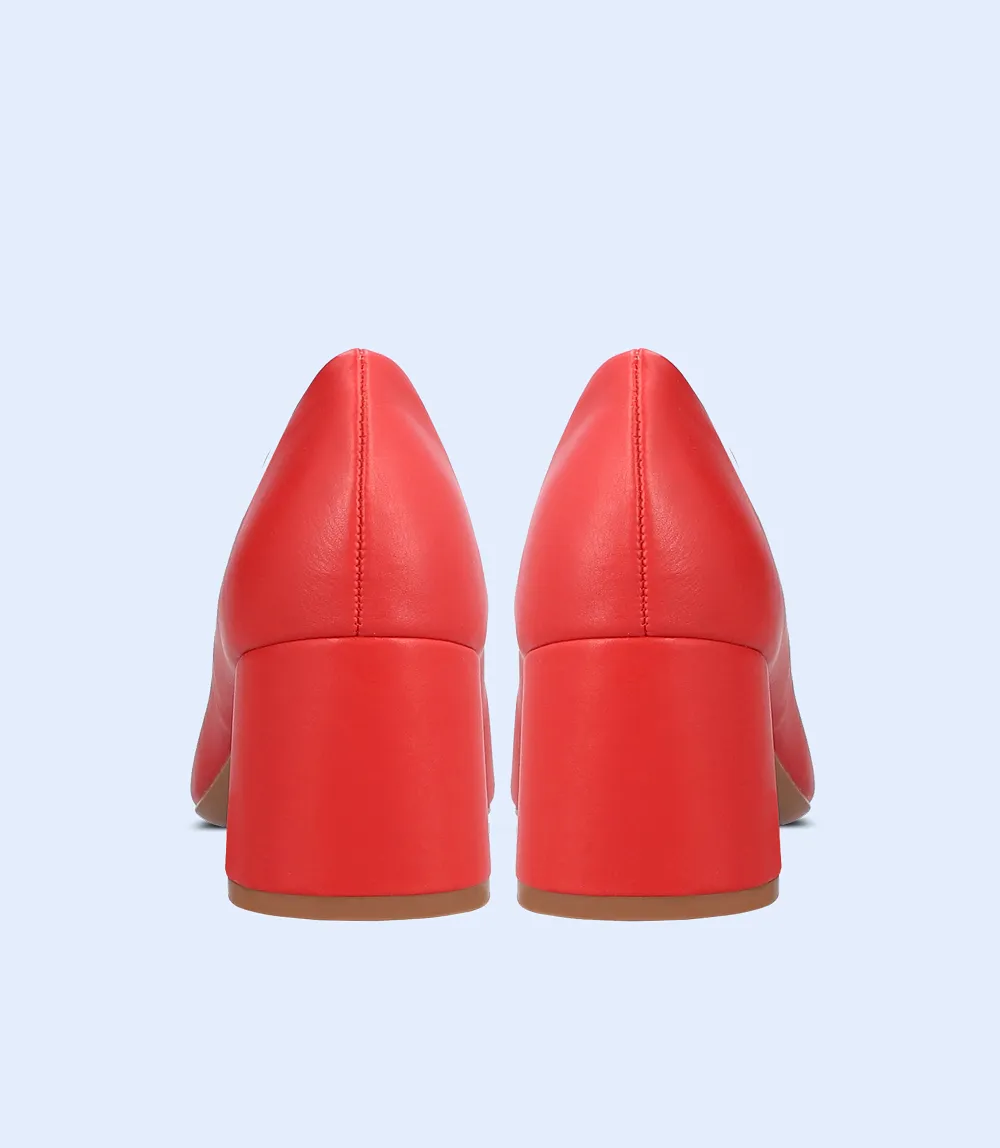 BW8620-RED-Women Casual Court Shoes