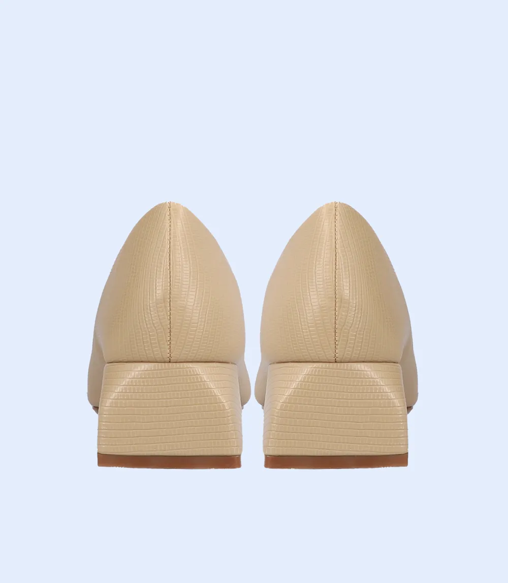 BW8629-BEIGE-Women Casual Court Shoes