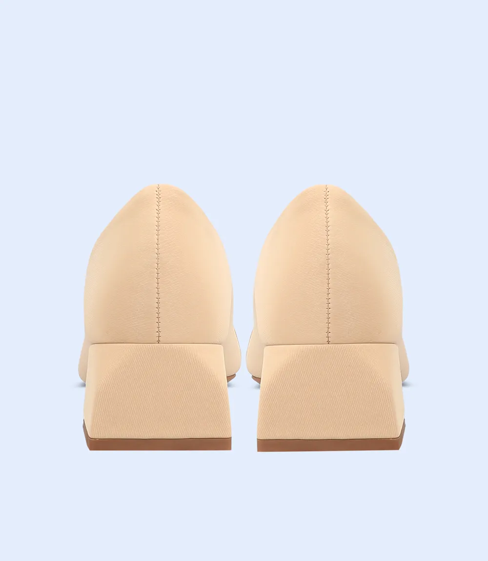 BW8639-BEIGE-Women Casual Court Shoes