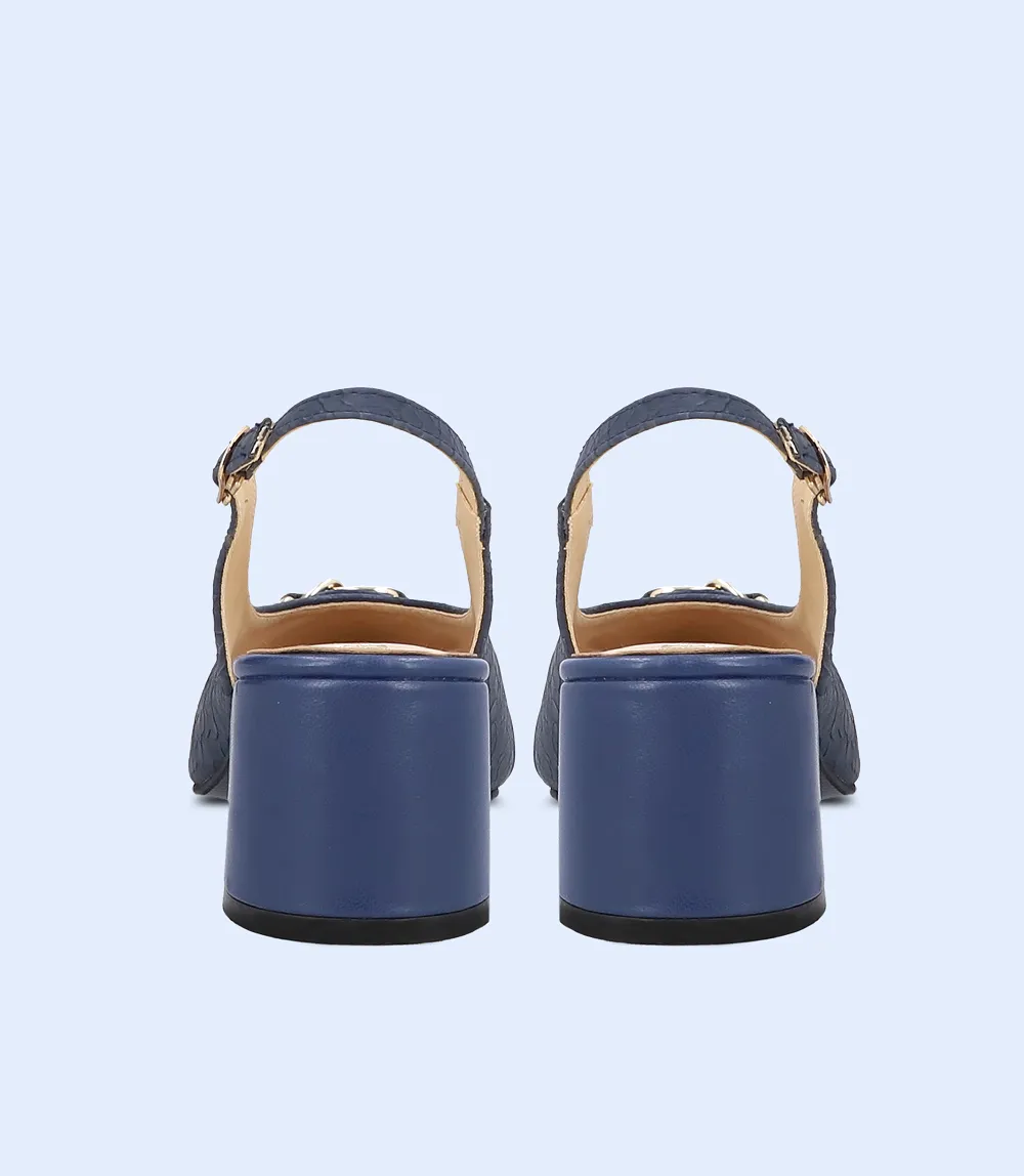 BW8959-NAVY-Women Casual Sling Backs