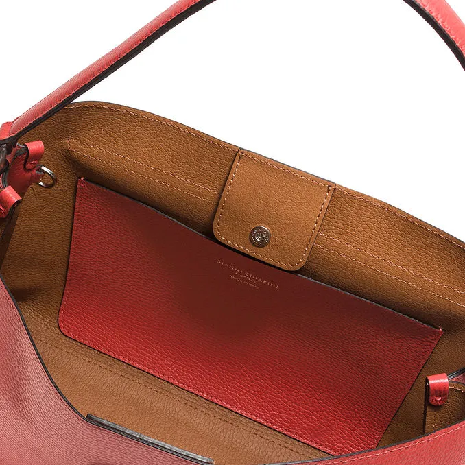 CHLORIS BAG Woman Queen Red Leather