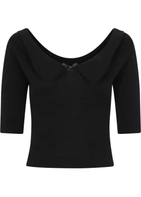 Collectif Babette 40's Jumper Sweater Black