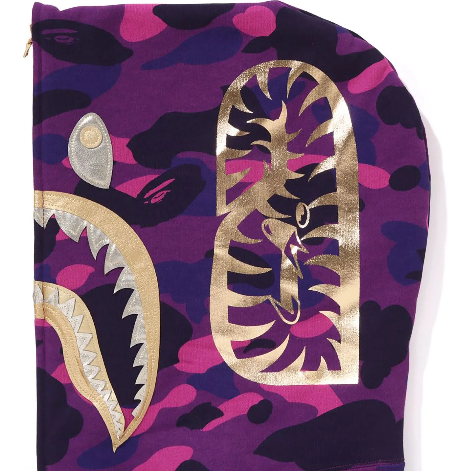 COLOR CAMO SHARK FULL ZIP HOODIE LADIES