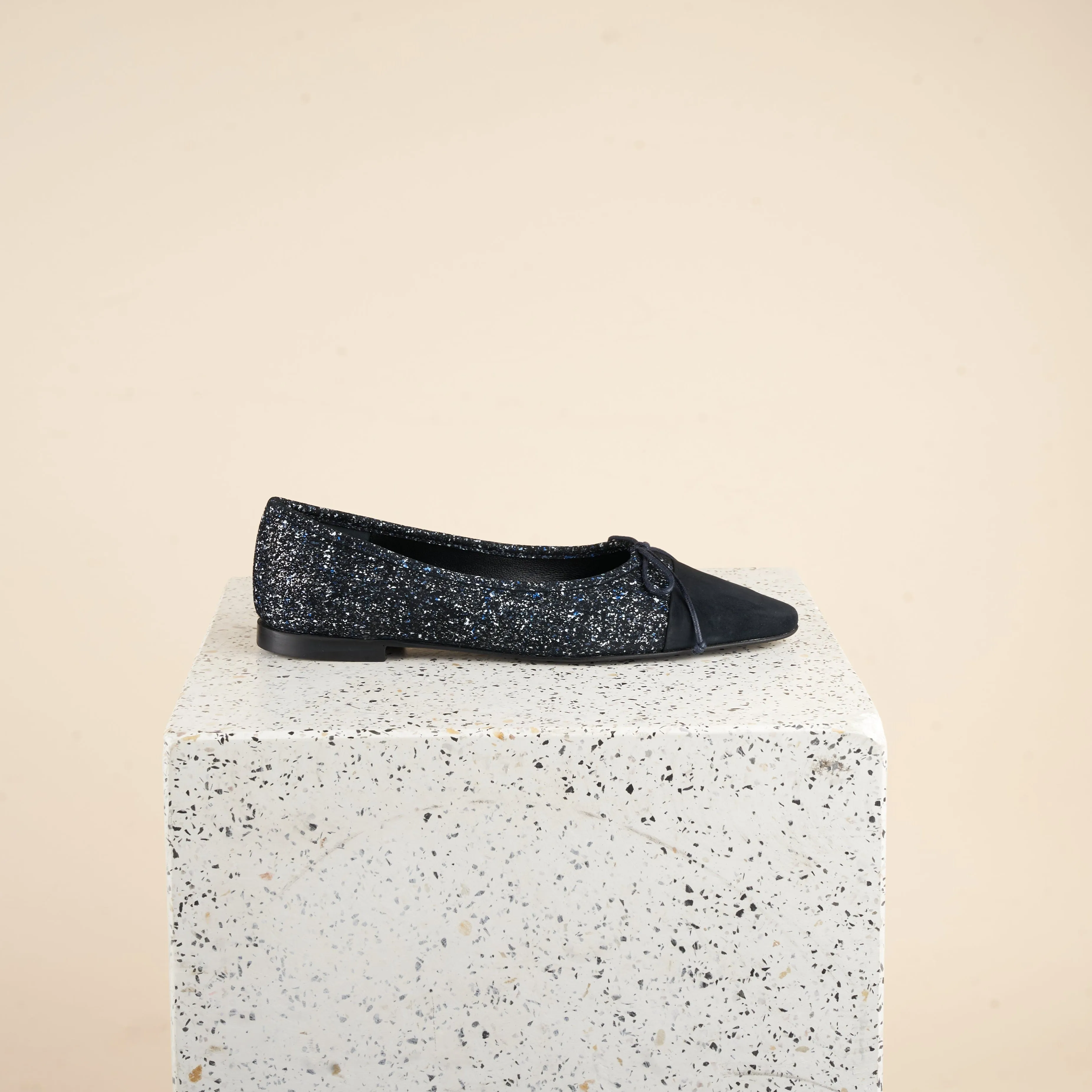 Como Blue Tweed/Black Suede