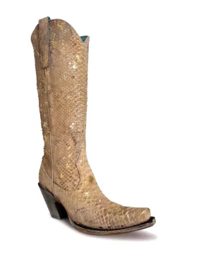 Corral Womens Tall Top Python Boots