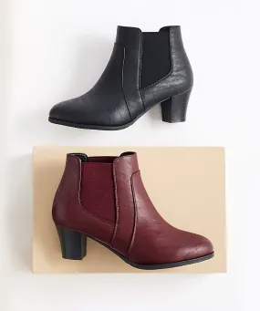 Cushion-walk Heeled Ankle Boots