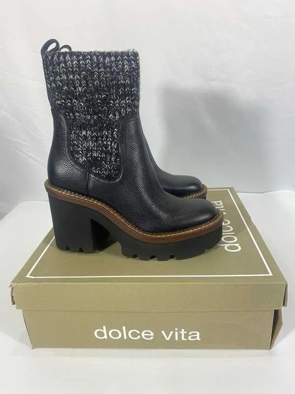 DRAGO BOOTS BLACK LEATHER - re:vita