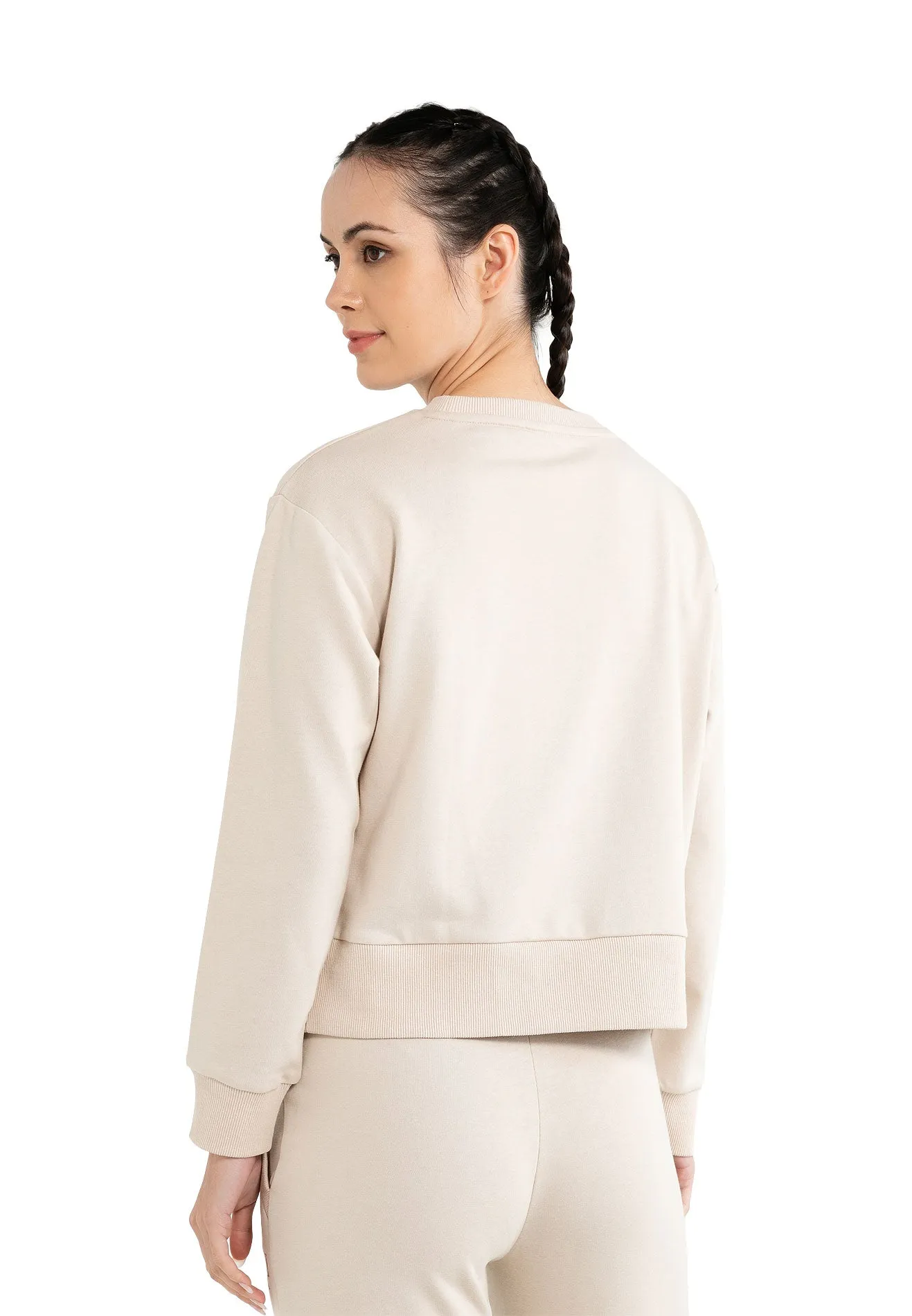 ELLE Active Classical Logo Round Neck Sweater