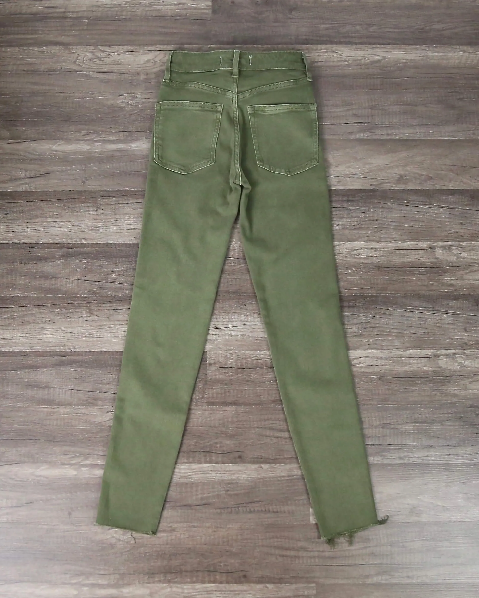 Free People - Raw High Rise Jegging - Army Green