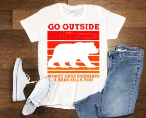 Go outside Worst case scenario A Bear kills you | Retro