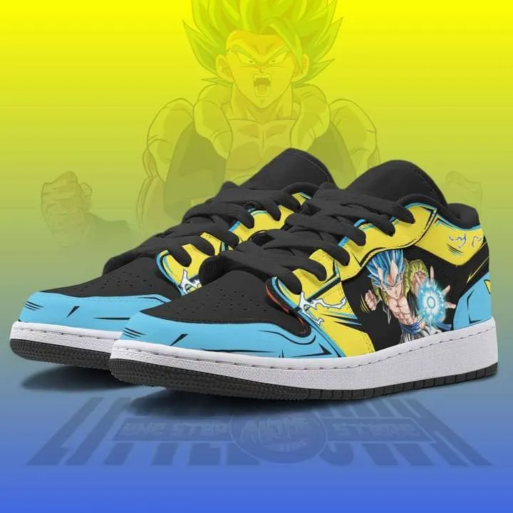 Gogeta Super Saiyan Blue Shoes Custom Dragon Ball Anime JD Low Sneakers