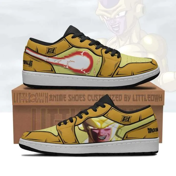 Golden Frieza JD Low Top Sneakers Custom Dragon Ball Anime Shoes