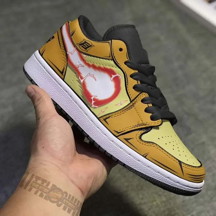 Golden Frieza JD Low Top Sneakers Custom Dragon Ball Anime Shoes