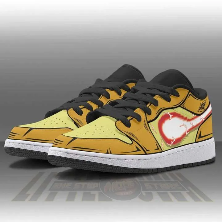 Golden Frieza JD Low Top Sneakers Custom Dragon Ball Anime Shoes