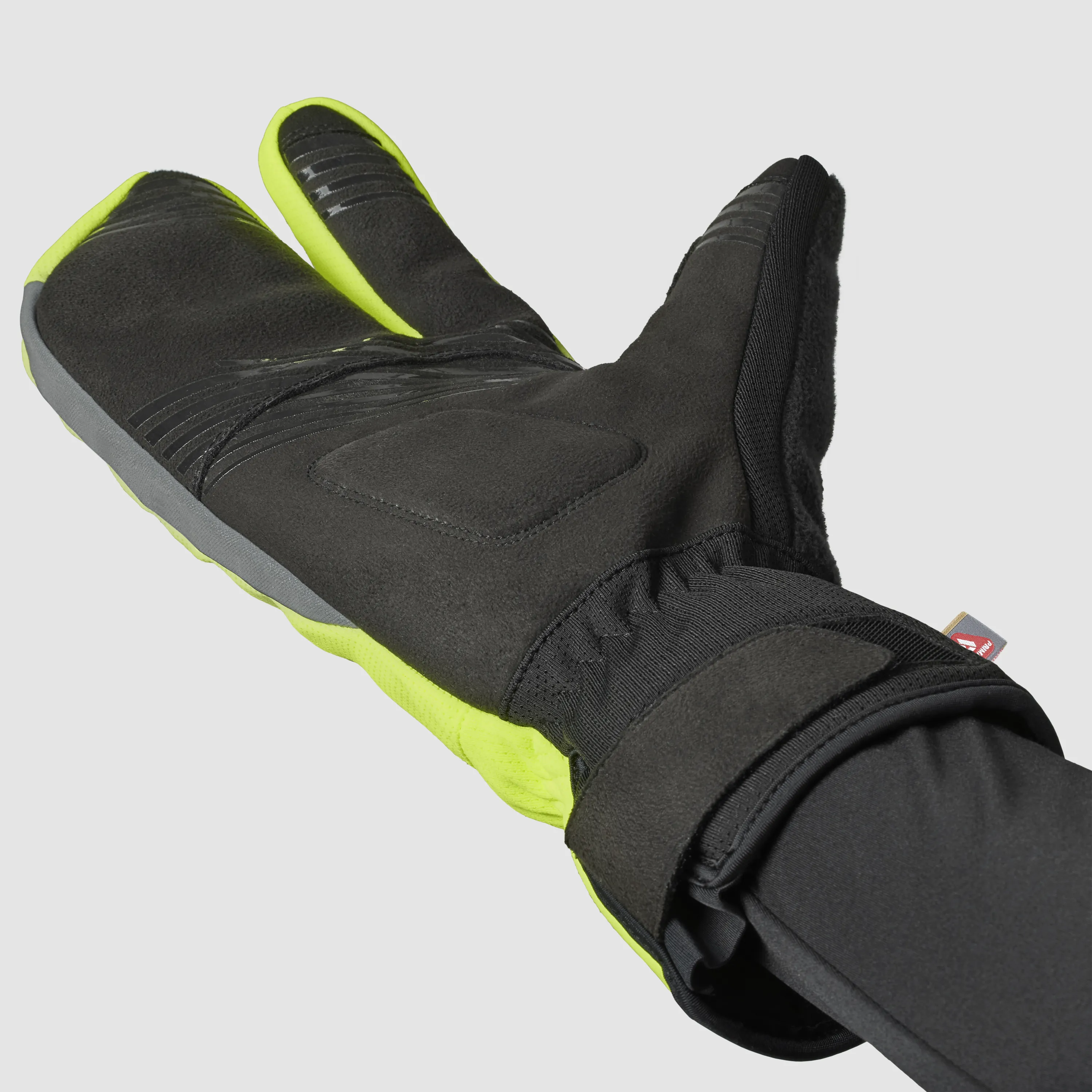 Gripgrab Nordic 2 Windproof Deep Winter Lobster Gloves Yellow Hi-Vis | Buy Gripgrab Nordic 2 Windproof Deep Winter Lobster Glove